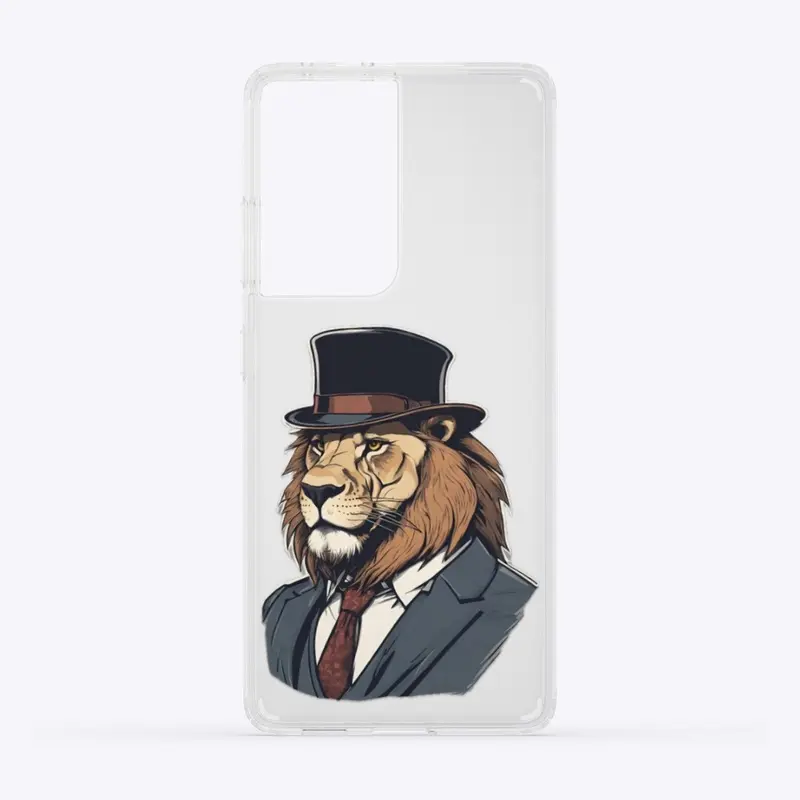 "Regal Roar: The Dapper Lion"