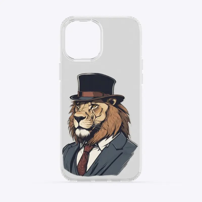 "Regal Roar: The Dapper Lion"