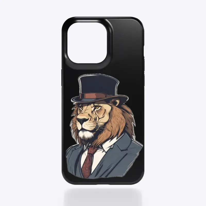 "Regal Roar: The Dapper Lion"