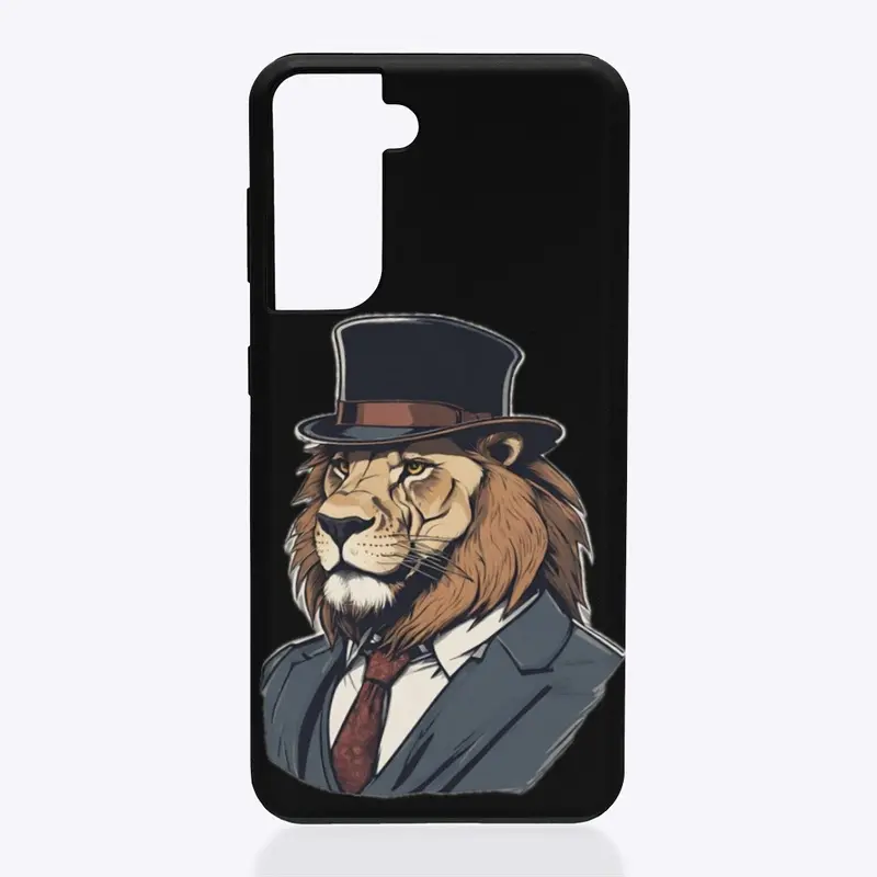 "Regal Roar: The Dapper Lion"