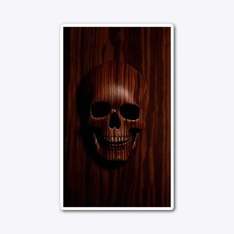 Wood Grain Skull