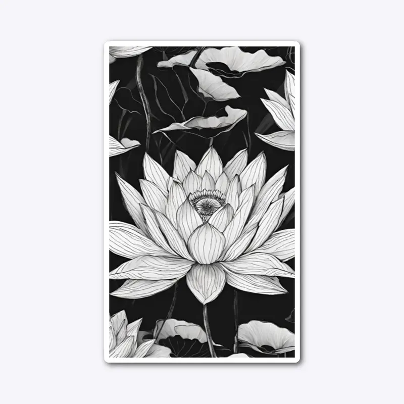 Inked Serenity: Lotus Flower