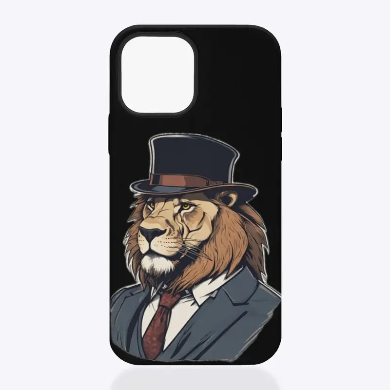 "Regal Roar: The Dapper Lion"