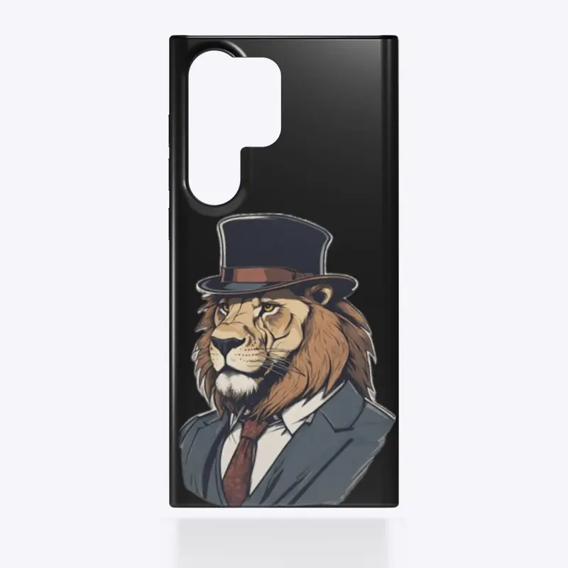 "Regal Roar: The Dapper Lion"